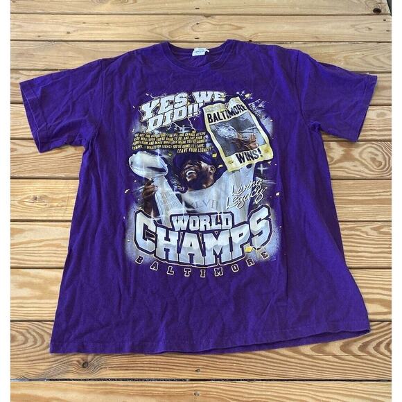 Delta Other - Vintage Delta Yes We Did Baltimore World Champs Graphic T Shirt Large Purple